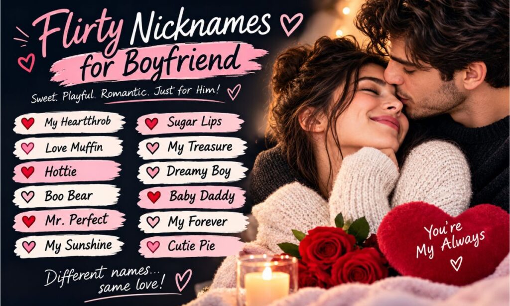 Flirty Nicknames for Boyfriend