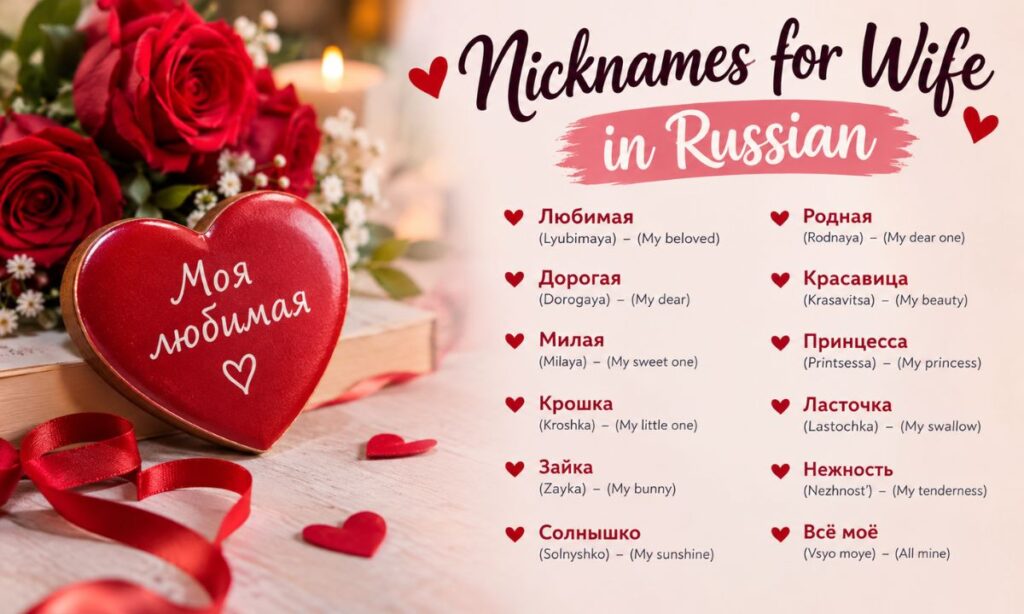 Nicknames for Wife in Russian