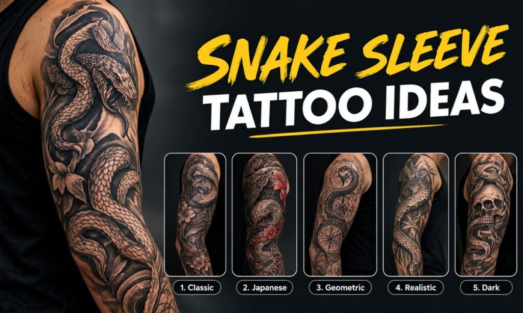 Snake Sleeve Tattoo Ideas