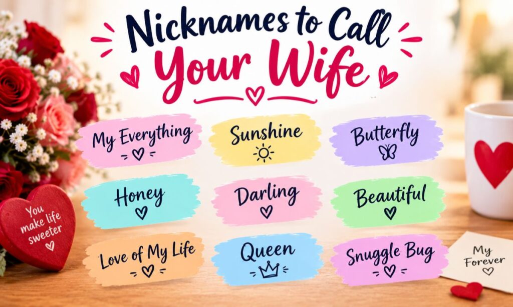 nicknames to call your wife